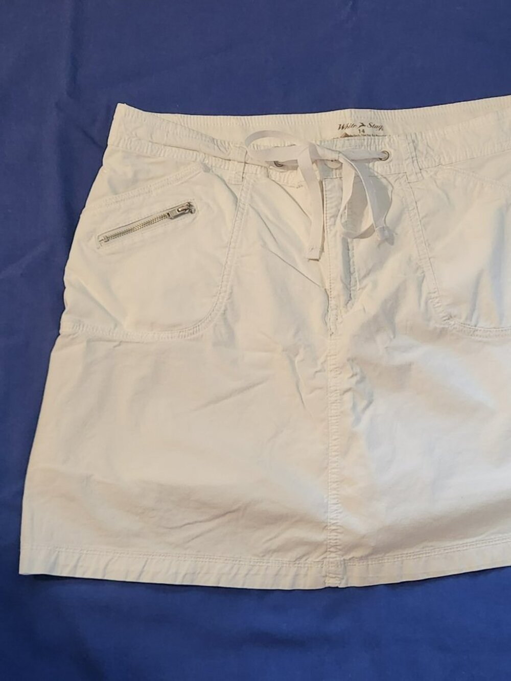 White Stag skort sz 14 white GUC